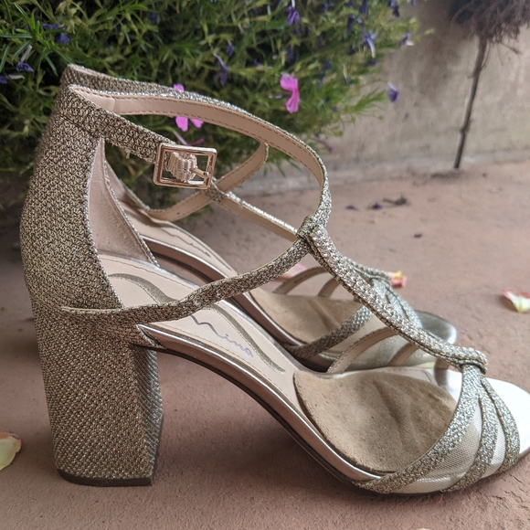 Bridal Block Heel Size 7.5 - Picture 5 of 5